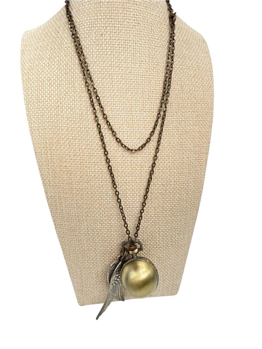 Harry Potter Golden Snitch Pocket Watch Necklace steampunk